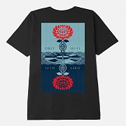 (165263099) 포스트 펑크 플라워 반팔티 BLACK